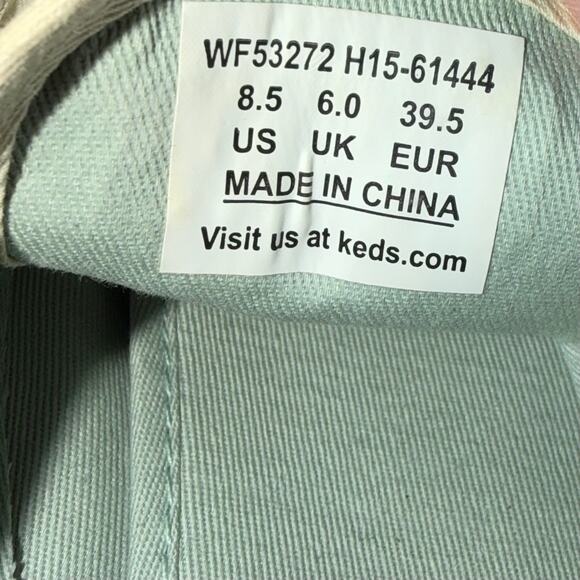 Keds x Kate Spade New York Glitter Sneakers WF53272 Cream Ivory 8.5 Women’s - Picture 11 of 12